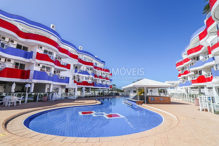 Apartamento a 30m do mar para 6 pessoas