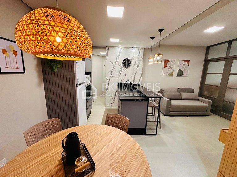 Apartamento Holiday Florianópolis -166B-RK Imóveis Temporada